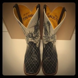 Tin Haul *rare* black diamond boots